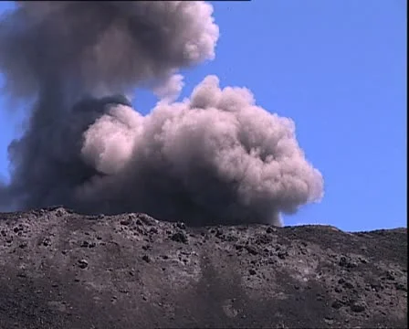VOLCANO dust explosion det 1 Video stock 12591136