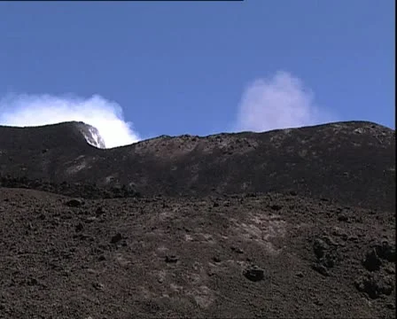 VOLCANO erupting clouds of smoke Video stock 12591211