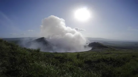 Volcano erupting timelapse Stock Footage 52867173