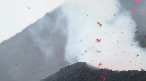Volcano eruption Stock Footage 42260925