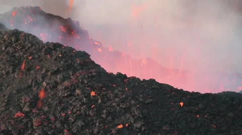 Volcano eruption Stock Footage 42262649
