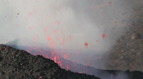 Volcano eruption Stock Footage 42263037