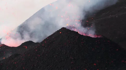 Volcano eruption Stock Footage 53322886