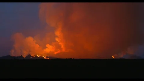 Volcano eruption Video stock 100965853