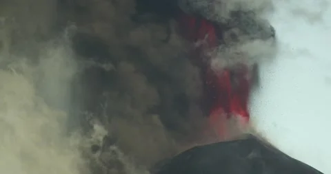 Volcano eruption Stock Footage 162343201