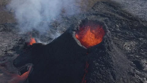Volcano Eruption  Stock Footage 243938259