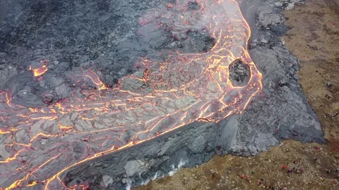 Volcano Eruption Icelnad Stock Footage 286431277