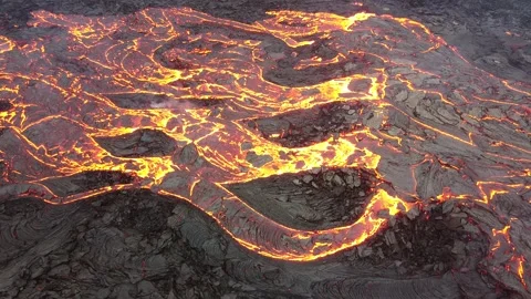 Volcano Eruption Icelnad Stock Footage 286432472