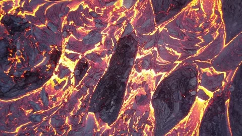 Volcano Eruption Icelnad Stock Footage 286432837