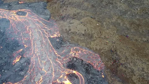 Volcano Eruption Icelnad Stock Footage 286432908