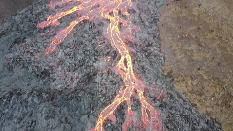 Volcano Eruption Icelnad Stock Footage 286432936