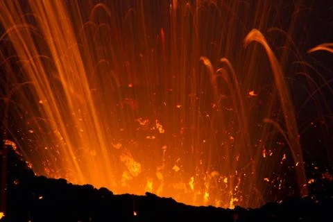 Volcano eruption Stock Photos