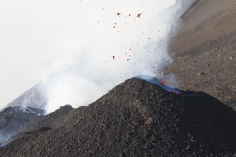 Volcano eruption Stock Photos