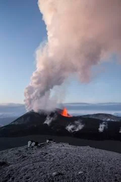 Volcano eruption Stock Photos