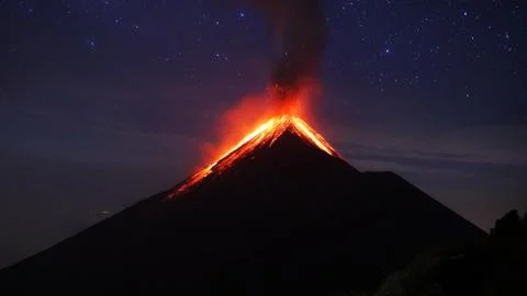 Volcano Eruption Stock Photos