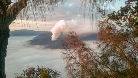 Volcano eruption Stock Photos