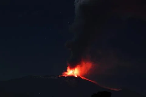 Volcano eruption Stock Photos