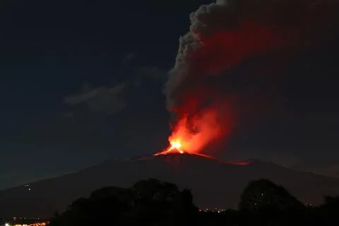 Volcano eruption Stock Photos
