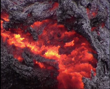 Volcano Etna lava flow Stock Footage 37246812