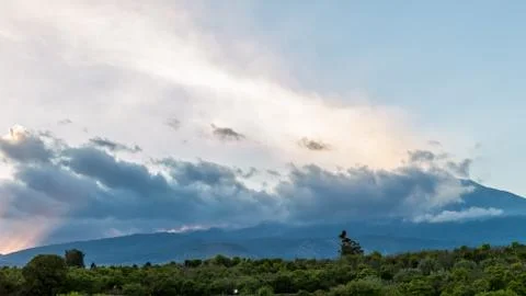 The volcano Etna Stock Photos