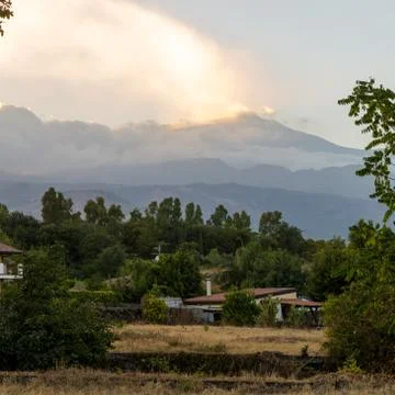 The volcano Etna Stock Photos