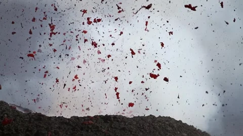 Volcano explosive Stock Footage 53189289