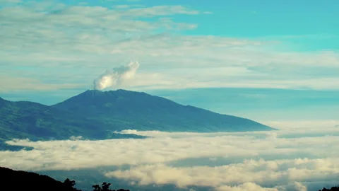 Volcano Gas Eruption Time Lapse Stock-Footage 278278740