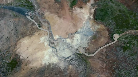 Volcano Geothermal Volcanic Activity Stock Footage 114837768