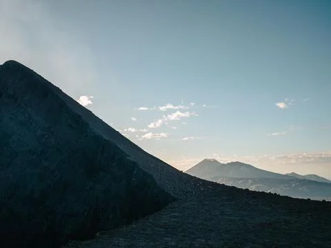 Volcano hiking Stock Photos
