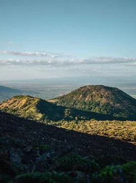 Volcano hiking Stock Photos