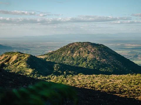 Volcano hiking Stock Photos