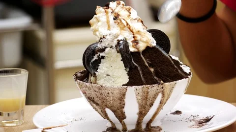 Volcano ice cream Stock Footage 103359825