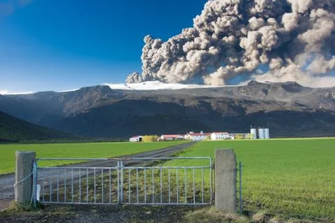 Volcano in iceland Stock-Fotos