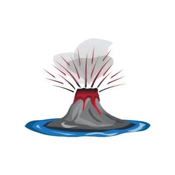 Volcano icon Stock Illustration
