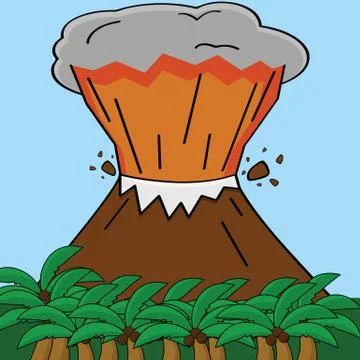 Volcano Stock Illustration