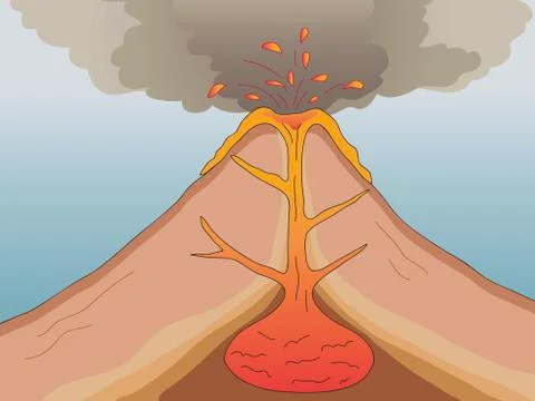 Volcano Stock Illustration