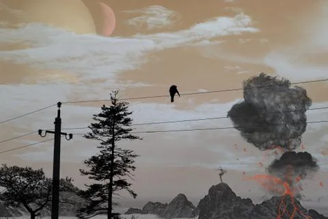 Volcano Stock Illustration