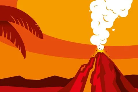 Volcano Stock Illustration