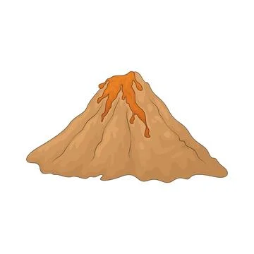 Volcano illustration 스톡 일러스트