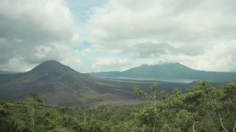Volcano in Indonesia Stock Footage 44915925