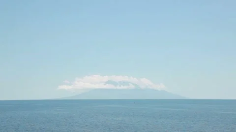 Volcano in Indonesia Stock Footage 44915929