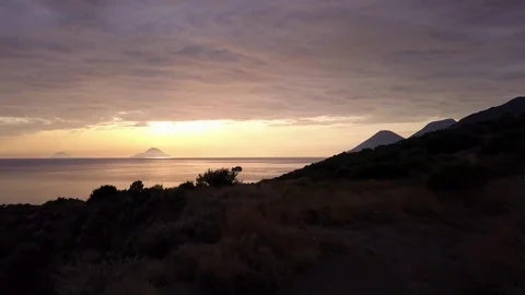 Volcano islands Stock Footage 83094397