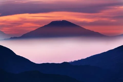Volcano in Java Stock Photos