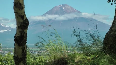 Volcano on Kamchatka Stock Footage 8524640