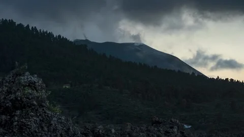 Volcano La Palma Timelapse 動画素材 199243174