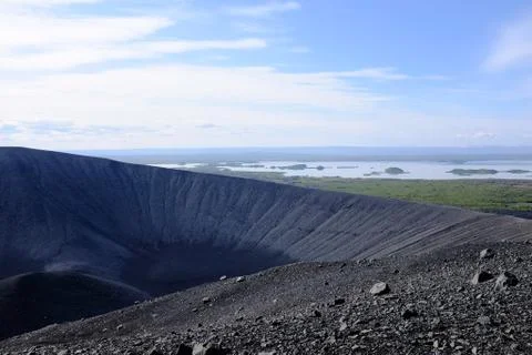 Volcano lake Fotos Stock