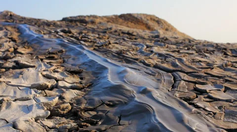 Volcano Lava Flowing Down Stock-Footage 63233119
