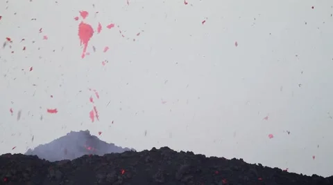 Volcano lava splash 스톡 동영상 53189732