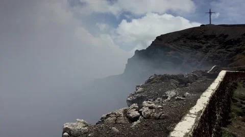 Volcano Masaya in Nicaragua Cross Stock Footage 58564373