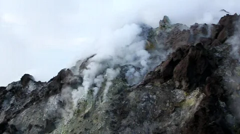 Volcano Merapi Stock Footage 781972